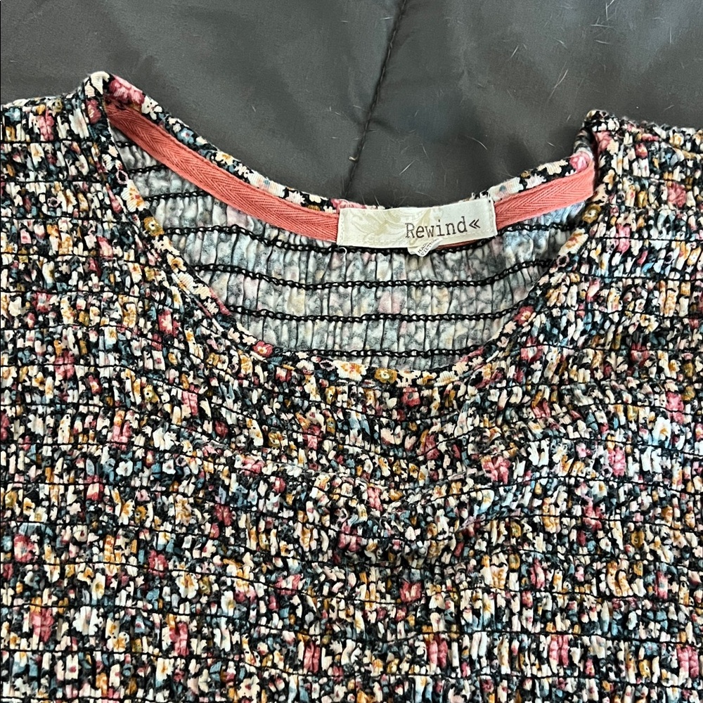 Rewind Floral Textured Blouse